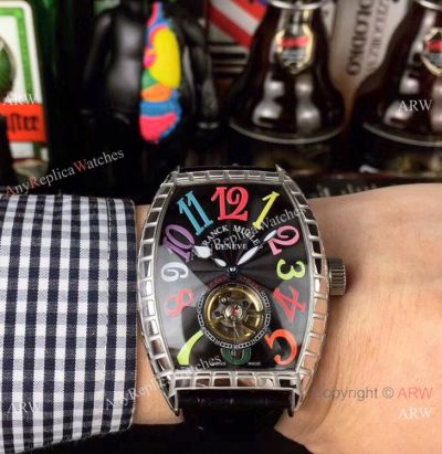 Franck Muller Cintree Curvex Iron Croco SS Watch / Wholesale ARW Watches